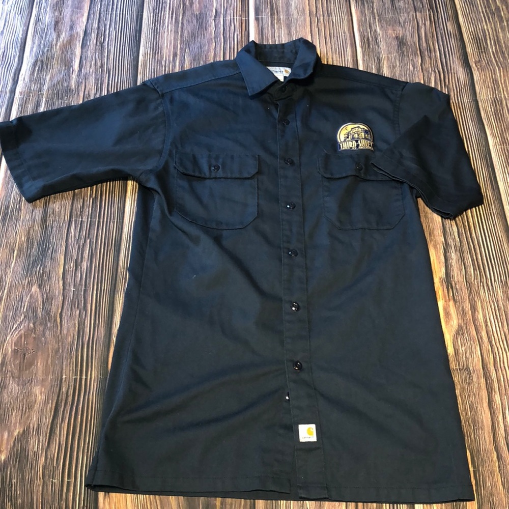 Men’s Carhartt punk-emo beer drinking garage grunge shirt size medium